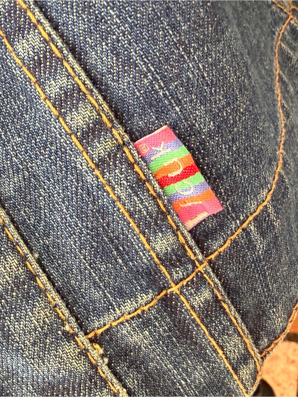 FCUK Jeans French Connection Y2K denim moto Jacket 90s racer jacket - Picture 5 of 8